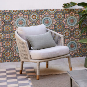 Cane-line Moments lounge chair in sand finish