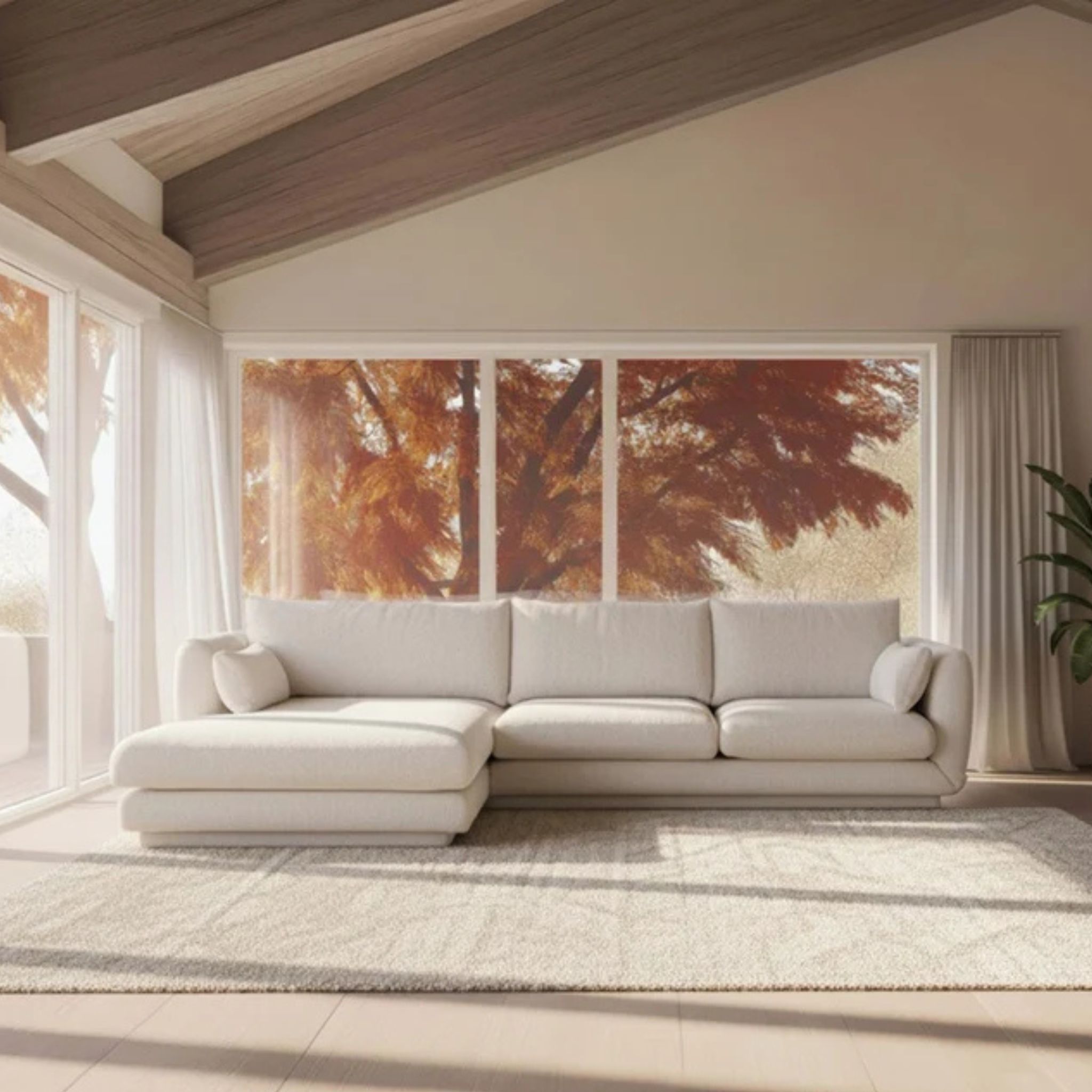 Cane-line Bloom 2-seater sofa with chaise longue right