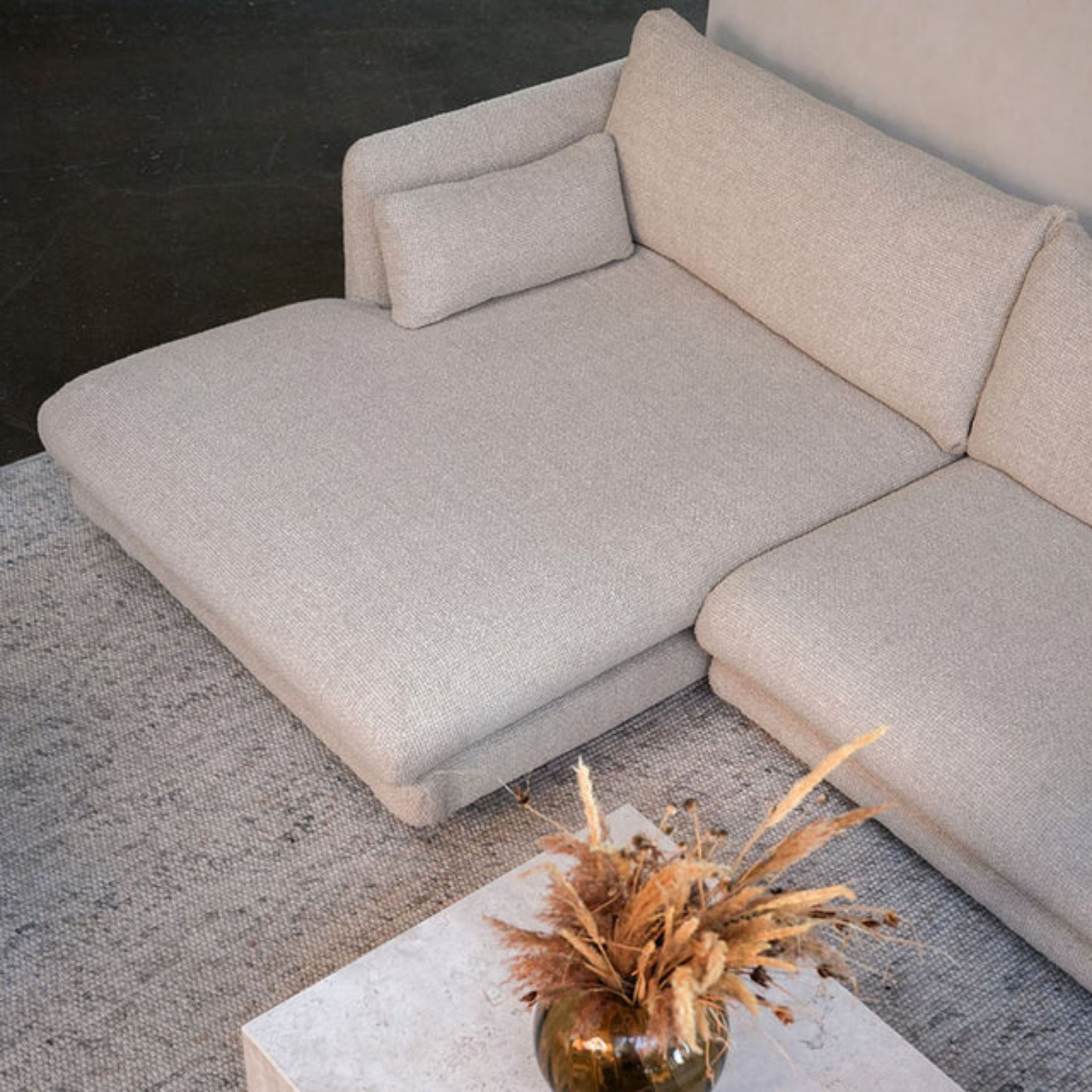 Cane-line Bloom 2-seater sofa with chaise longue right