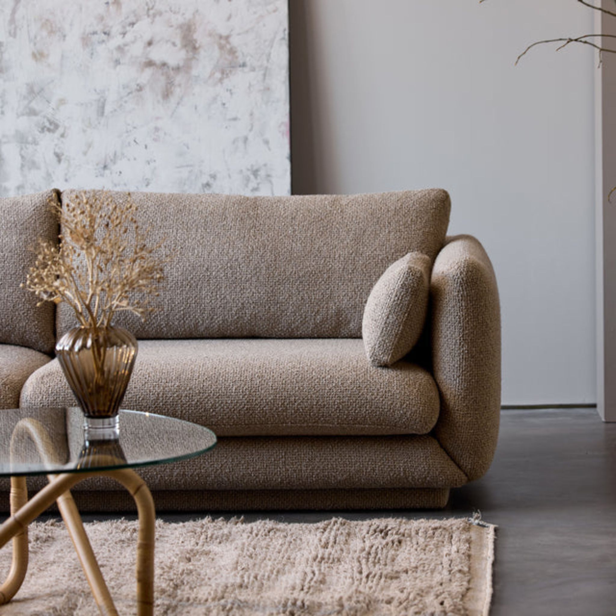 Cane-line Bloom 2-seater sofa with chaise longue right